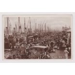 Norfolk. The Herring Fleet, Great Yarmouth postcard very fine RP, used 1936 with a large number of