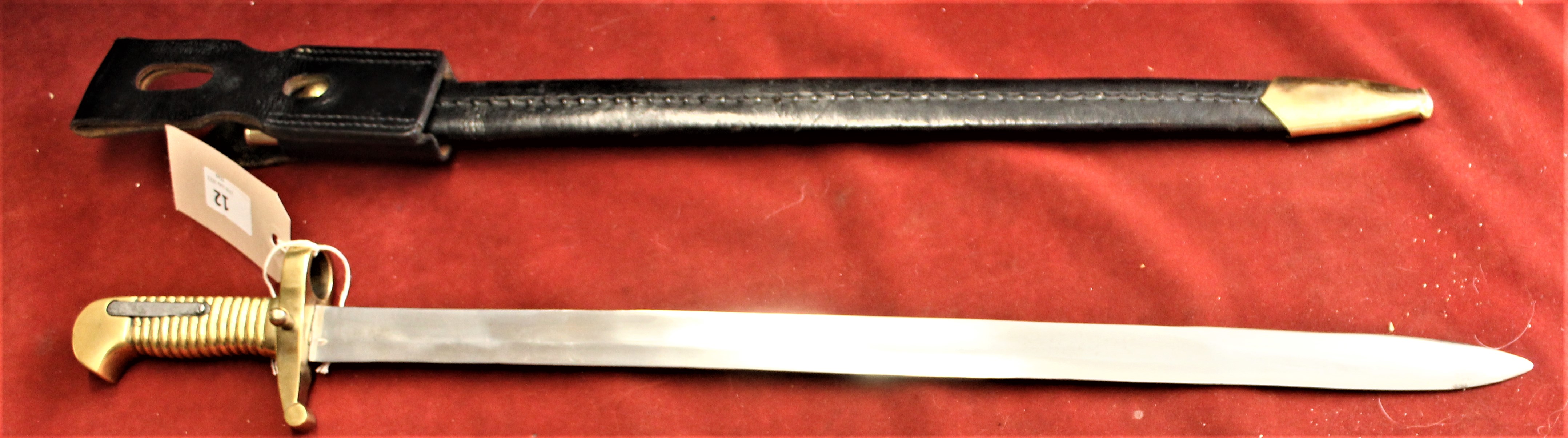 American replica Civil War Model 1862 Remington "Zouave" Rifle Yathagan presentation Bayonet, - Image 2 of 2