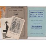 Assorted old vintage street maps and town guides including: Geographia Visitors Guide to London,