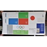 Olympics "Branding Nations" poster by Andrew Cole displaying Japan 2005 and London 2012 as