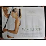 Wimbledon Film Poster 2004 with green text, a large cinema poster measuring 102cm's x 77cm's. Ex