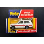 Dinky Toy Police Range Rover Model 254 White. Good condition. Boxed Issued 1971