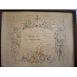 Belgian 1906 Army Course Brevet Certificate for an NCO of the 10th Regiment of the Line (10e