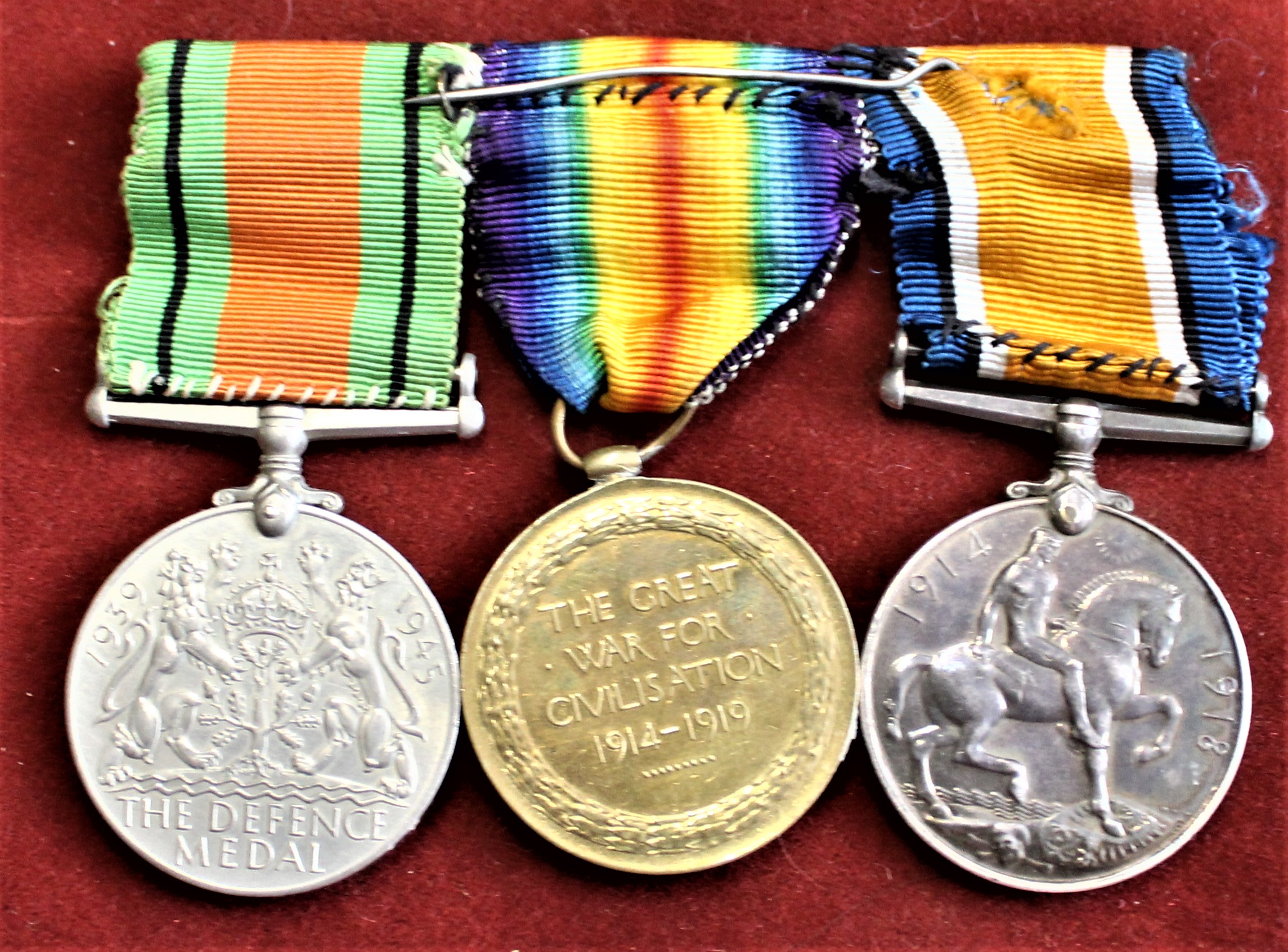 British WWI/II Medal Trio including British War Medal, Victory Medal and WWI Defence Medal to 6190 - Image 2 of 2