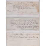 Receipts. 1807, 1827 & 1828 hand written receipts each on duty paper, rates embossed (3)
