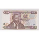 Kenya banknote, 2005 1000 shillings, P51a, EF/AUNC