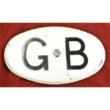 Vintage AA Metal Oval GB car badge