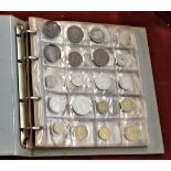 Foreign Coin Collection in an Album, European and overseas, few silver. Useful lot