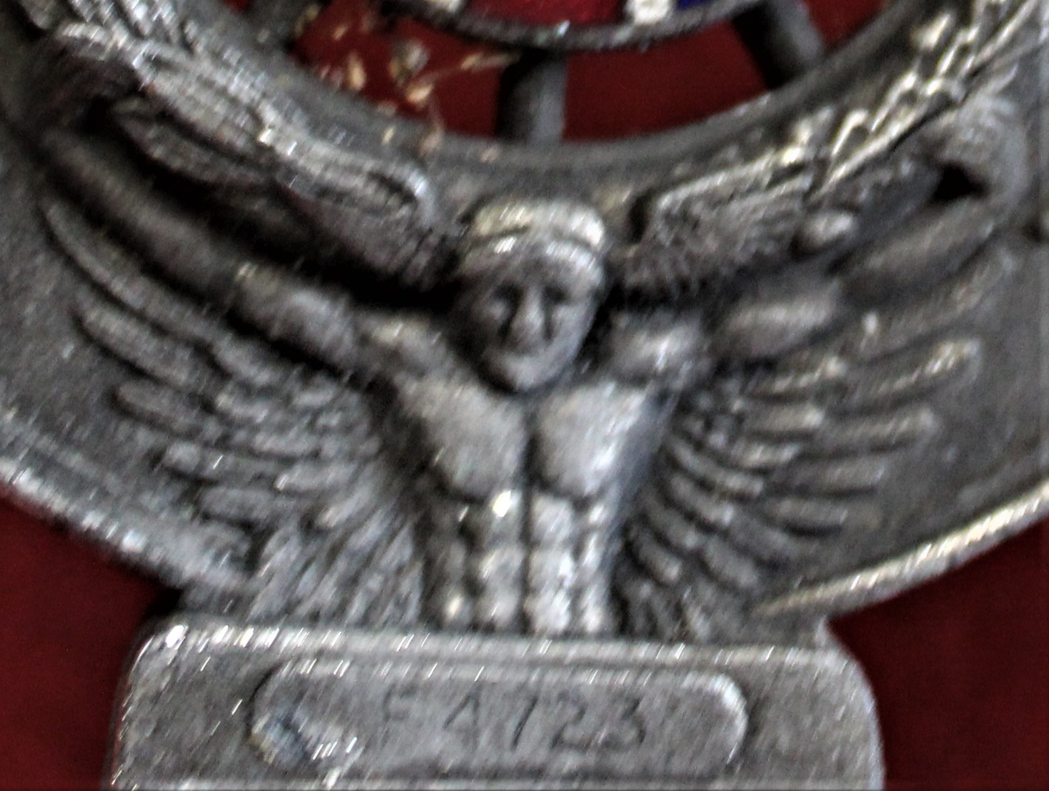 Royal Automobile Club Association Enamel Car Badge F4723, c.1930s, with fitting for attaching to a - Image 3 of 3