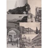 Postcards of Europe. Large collection in a brown album with France (50), a few RPs, Germany,