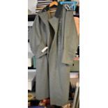 German WWII Replica M36 Greatcoat with Sergeant Major (stabsfeldwebel) epaulettes, large size, comes