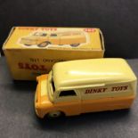 Dinky Toy Bedford Van Dinky Toys Model 482 Yellow/Orange Lower Body. Played, worn, boxed. MU £100