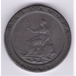 Great Britain 1797 George III Twopence AVF with good edges, S3776