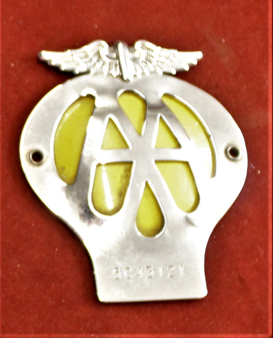 1962-63 AA Car Badge, scarce No 5C43121