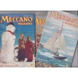 Meccano Magazines (4) 1 Dec 1952 Merry Christmas Mr Snowman, 1 Mar 1953 The Avro Vulcan, 1 April