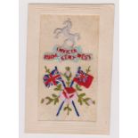 Great Britain WWI Regimental silk postcard, The Royal West Kent Regiment