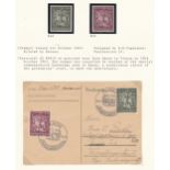 Germany 1943-1944 Urgent Communication cards to Field post addresses x 3; 10th Anniv Winter Relief