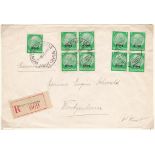 Germany 1940-1941 Alsace Franking & Provisional Cancellations 5 env's each item displayed &
