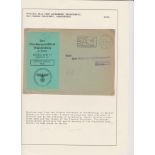 Germany 1938 Government Department Official mail envelope sent from the Finance President of
