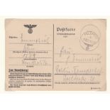 Germany 1937 Occupation Sudetenland First Field Post Office Postcard issued for 1937 Wehrmacht