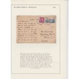 Germany 1940 The German Offensive letter field post 28.5.1940 contents intact; postcard cancel 23.
