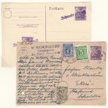 Germany 1945 Russian Zone Berlin Brandenburg definitives stamps optd Berlin im Aufbau philatelic