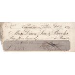 Dixon, Son & Brooks 25 Chancery Lane. Used: bearer 3 May 1833, Black on white grey Undpt.