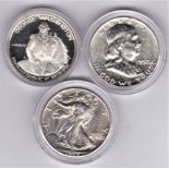 USA Half Dollars 1942-1958 and 1982, AUNC to mint state (3)