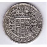 New Zealand 1933, KGV Half crown, KM5-VF