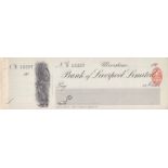 Bank of Liverpool LTD. Ulverston, mint: Order with C/F RO 5-1-04 Black on Pale Green. Printer: