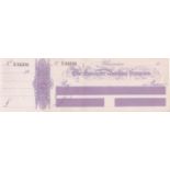 Lancaster Banking Company Ulverston mint Bearer with C/F, R/O Revenue plum on white. Printer: