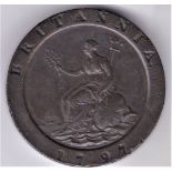 1797 - Cartwheel Twopence GVF/NEF, good example