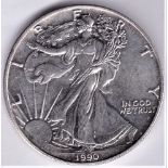 USA 1990 - Silver Dollar - Bullion. UNC