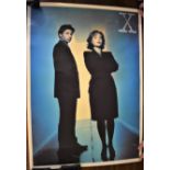 The X Files - Cinematic Poster measuring 90cm x 64cm. Slight tear on side of poster.