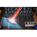 Deep Impact "Heaven & Earth are about to collide" - Cinematic Poster, measuring 100cm x 76cm,