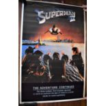 Superman II - Cinematic release poster, starring Christopher Reeves, Gene Hackman, Margot Kidder,
