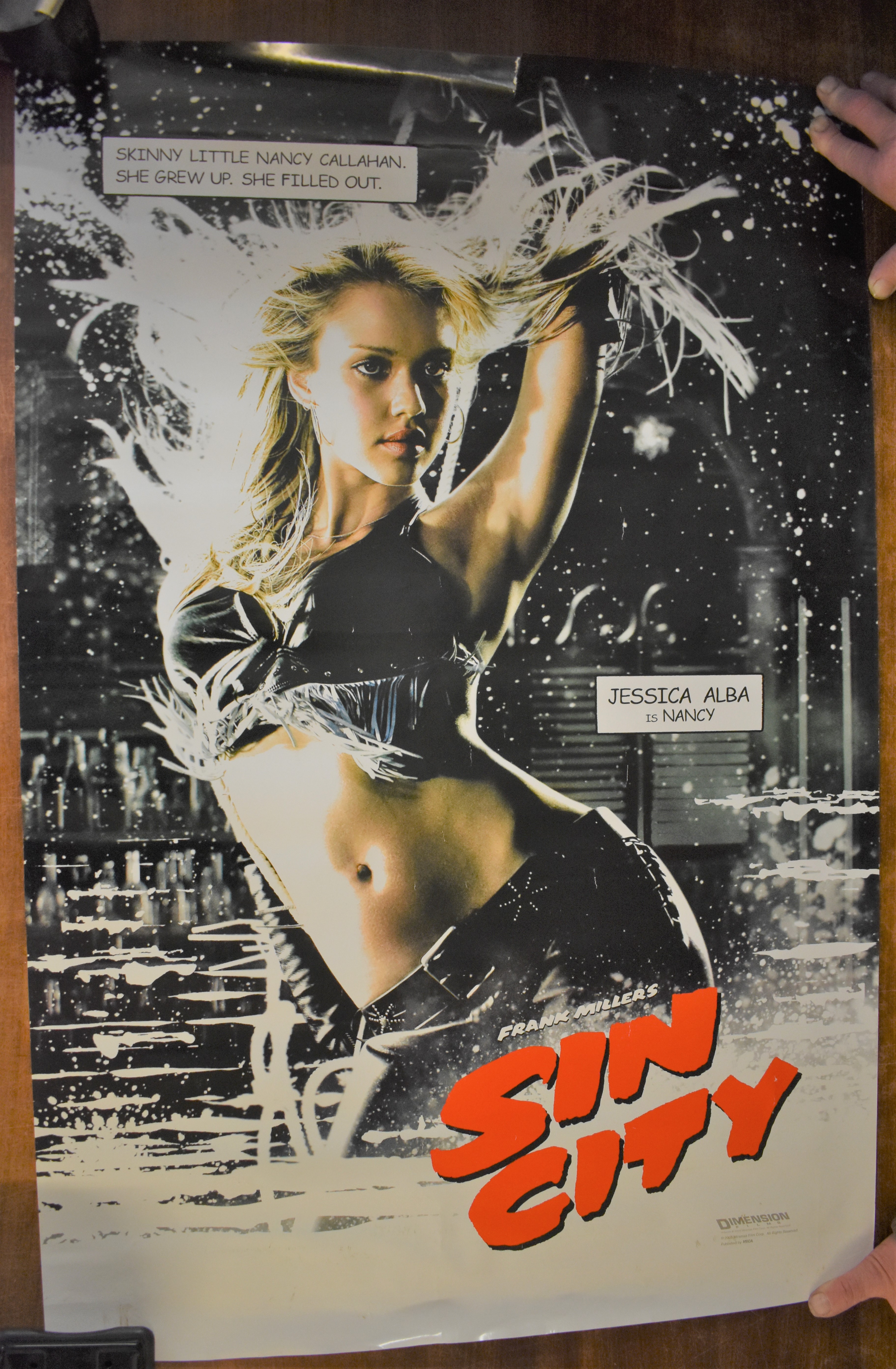 Sin City - Cinematic Poster, starring Jessica Alba and Bruce Willis, released April 1st 2005.