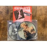 Two Marylin Monroe picture disc albums and calendar - Two vinyl albums by Marylin Monroe on