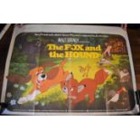 Walt Disney's The Fox and the Hound - 1980 Walt Disney Productions advertising poster, measures