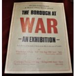 The Borough at War poster for The John Evelyn Society & Merton Library Service, 'A recollection of