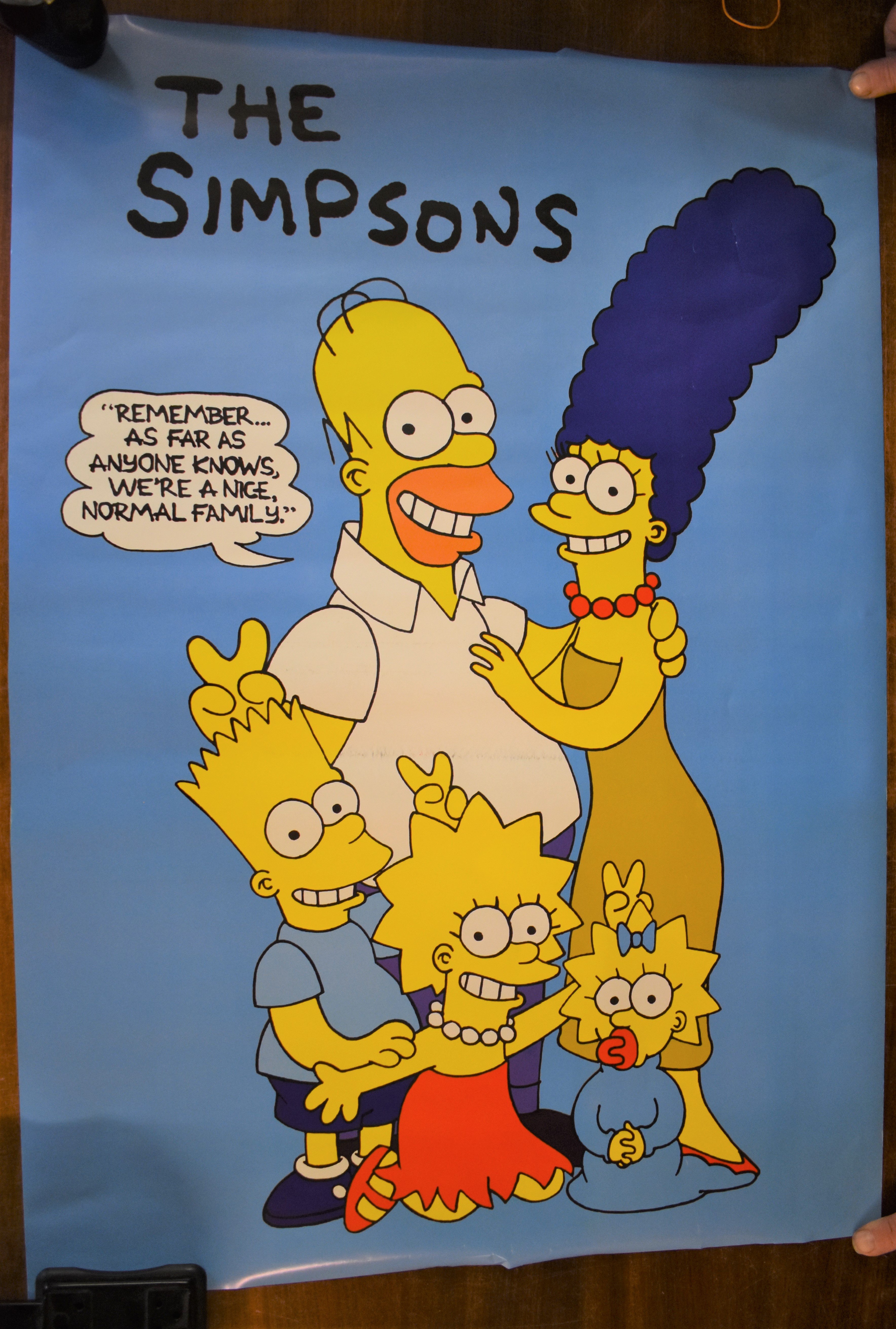 The Simpsons Movie Cinematic release poster, measures 84cm x 59cm. Very good condition.