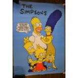 The Simpsons Movie Cinematic release poster, measures 84cm x 59cm. Very good condition.