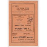 Wealdstone FC 1964-1965 - A collection in an album with Home (20) and Away (11). Good condition,