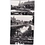 Gloucestershire Lower Slaughter very fine RP postcards of their Cotswold village Frank Pader