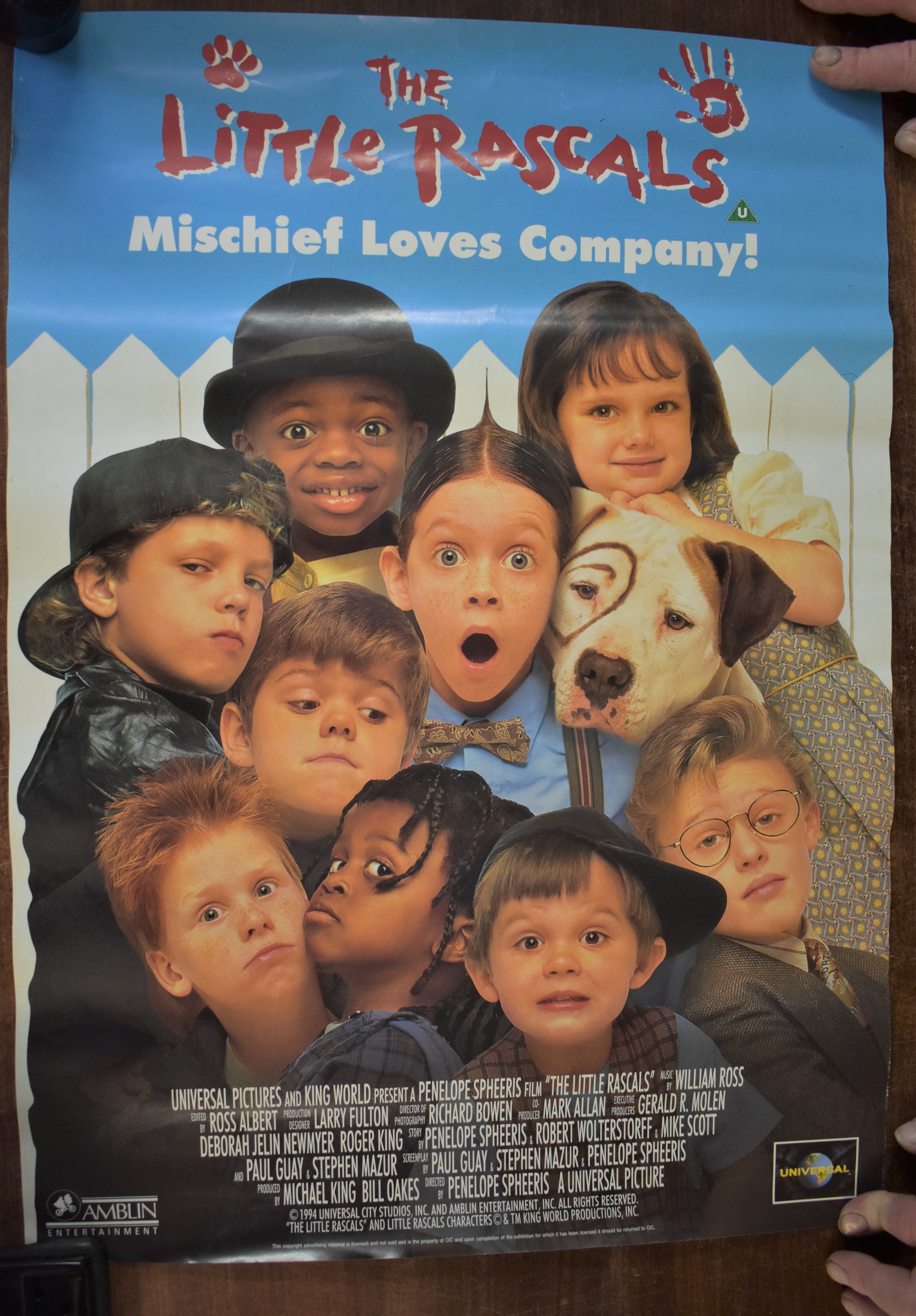 The Little Rascals - Cinematic release poster, starring Penelope Spheeris and Stephen Mazur,