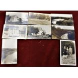 British Colombia batch of good RP Postcards (8) circa 1915 horse and trap etc