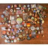 Vintage Enamel Pin Badges (100+) including many Bowls clubs and Sporting, RAF, BSA, etc. An