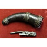 Medieval Bronze Artifacts - A bronze tip of a drinking horn which would have adorned the bottom of a