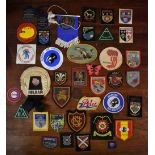 Cloth patch collection (40) including many of places in England, Cuda, Boys Brigade etc.