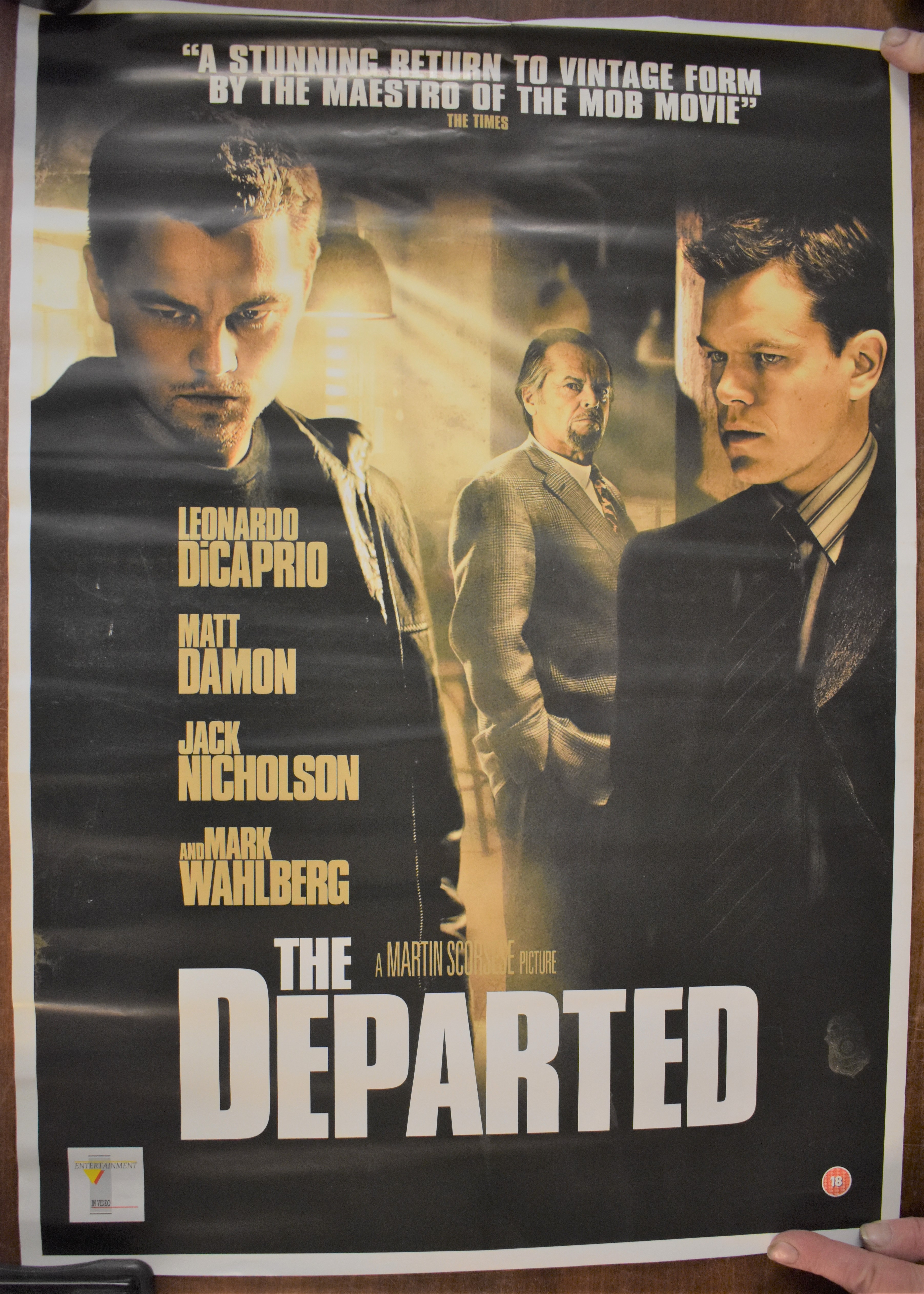 The Departed - Cinematic Poster, starring Leonardo DiCaprio, Matt Damon and Jack Nicholson